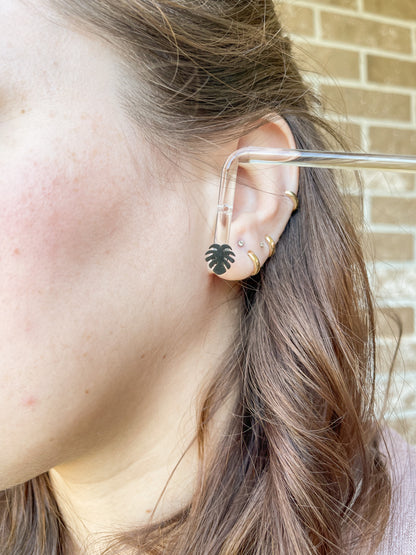 Monstera Studs