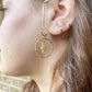 Flowy Feather Beaded Earrings