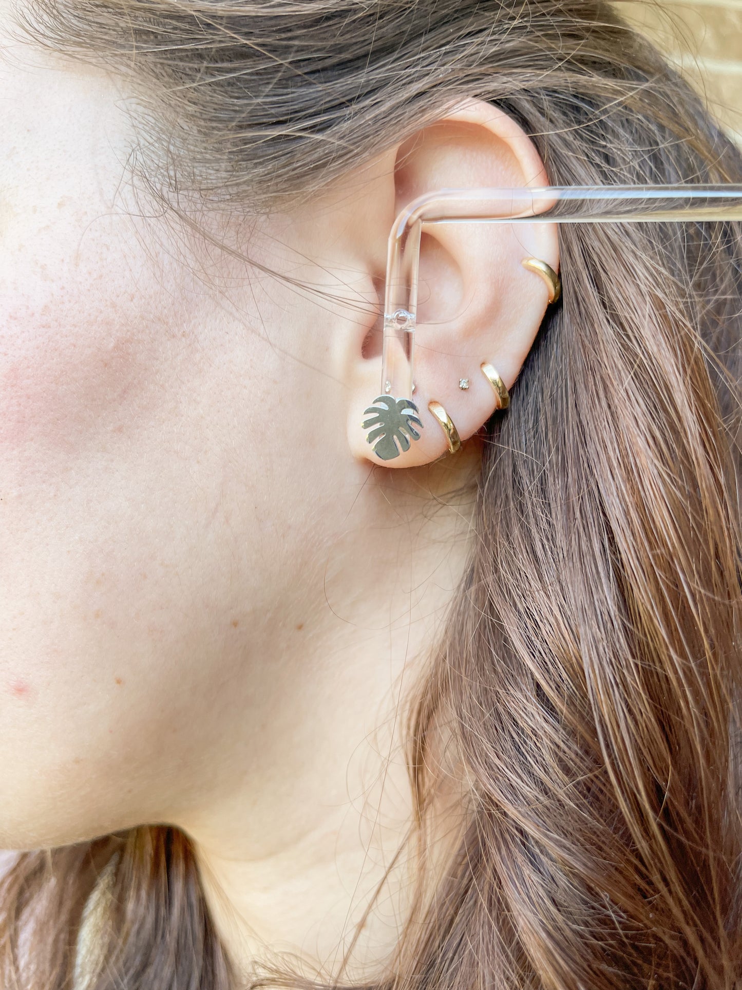 Monstera Studs