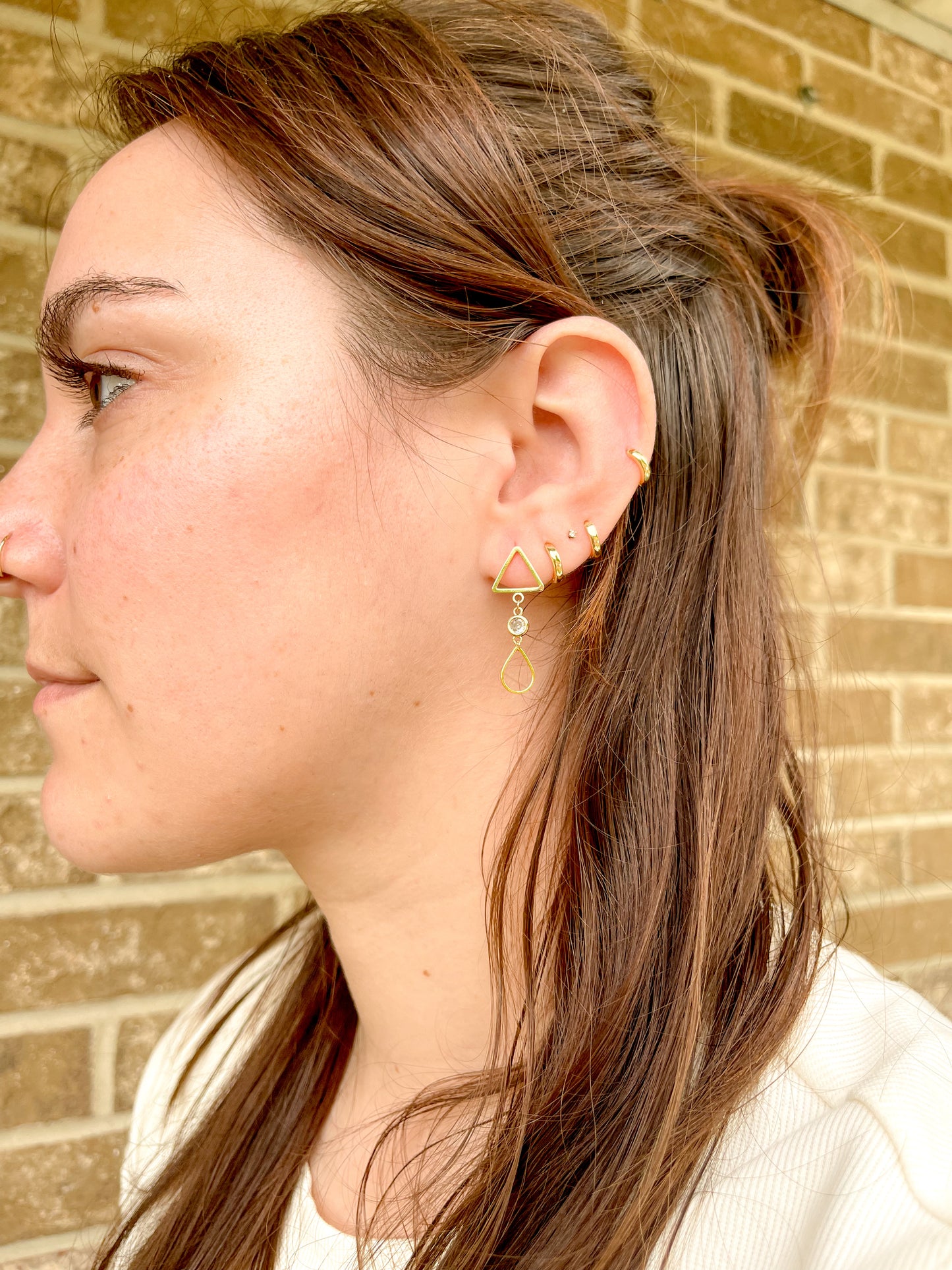 Geo Gem Earrings