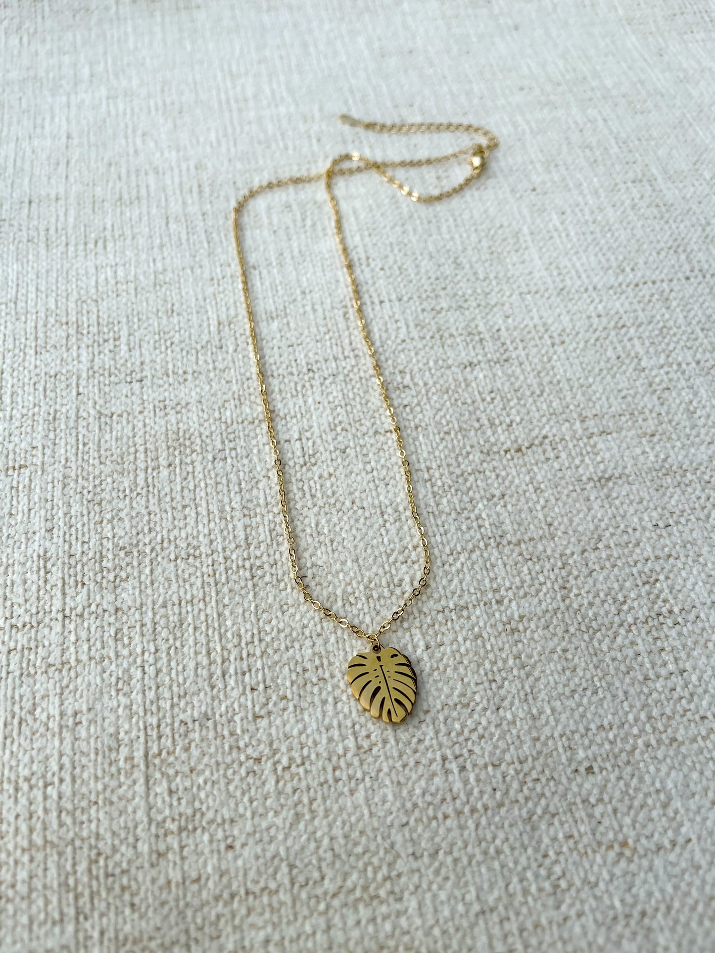 Tropical Leaf Necklace