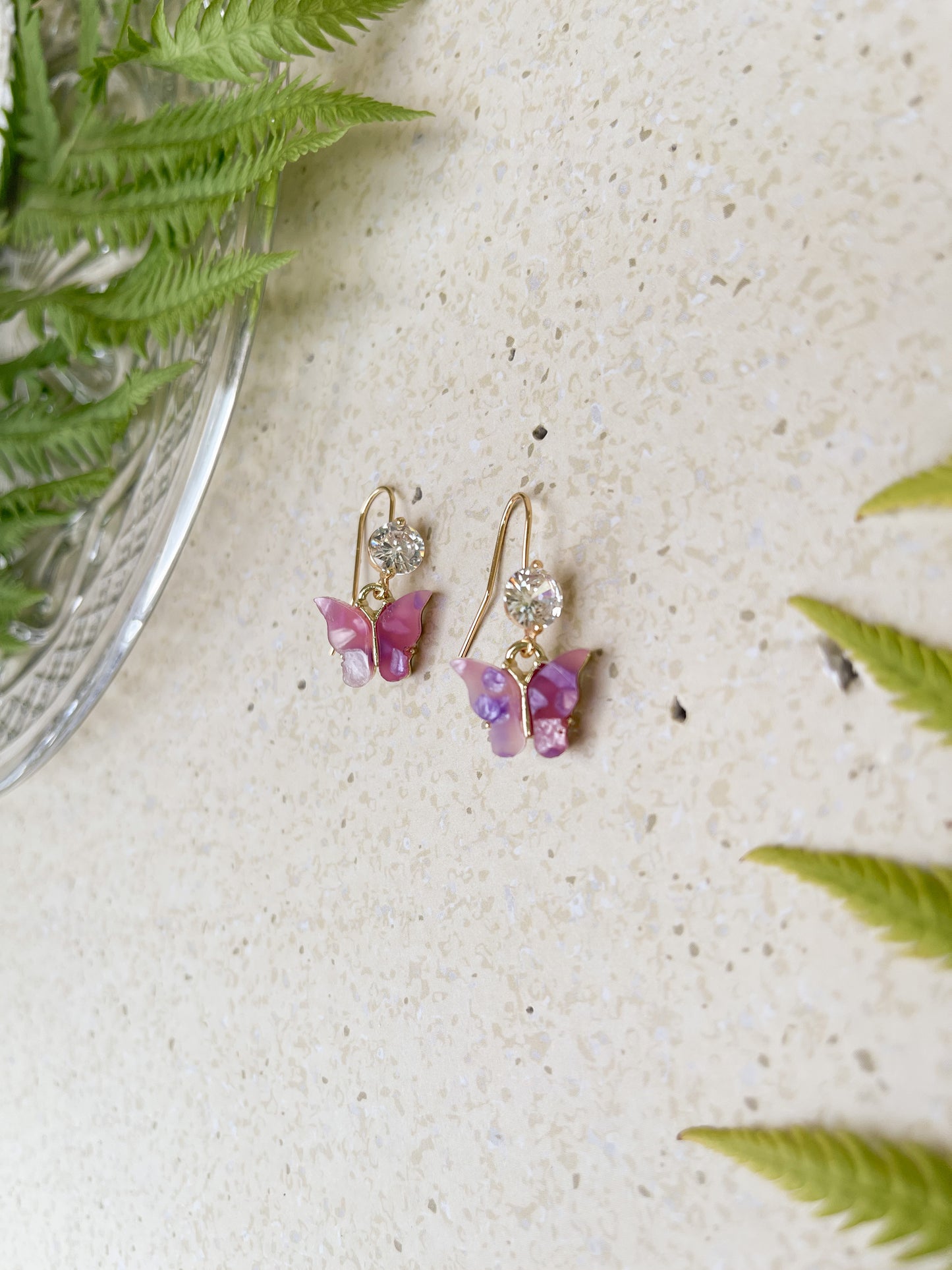 Flutter And Shimmer Earrings