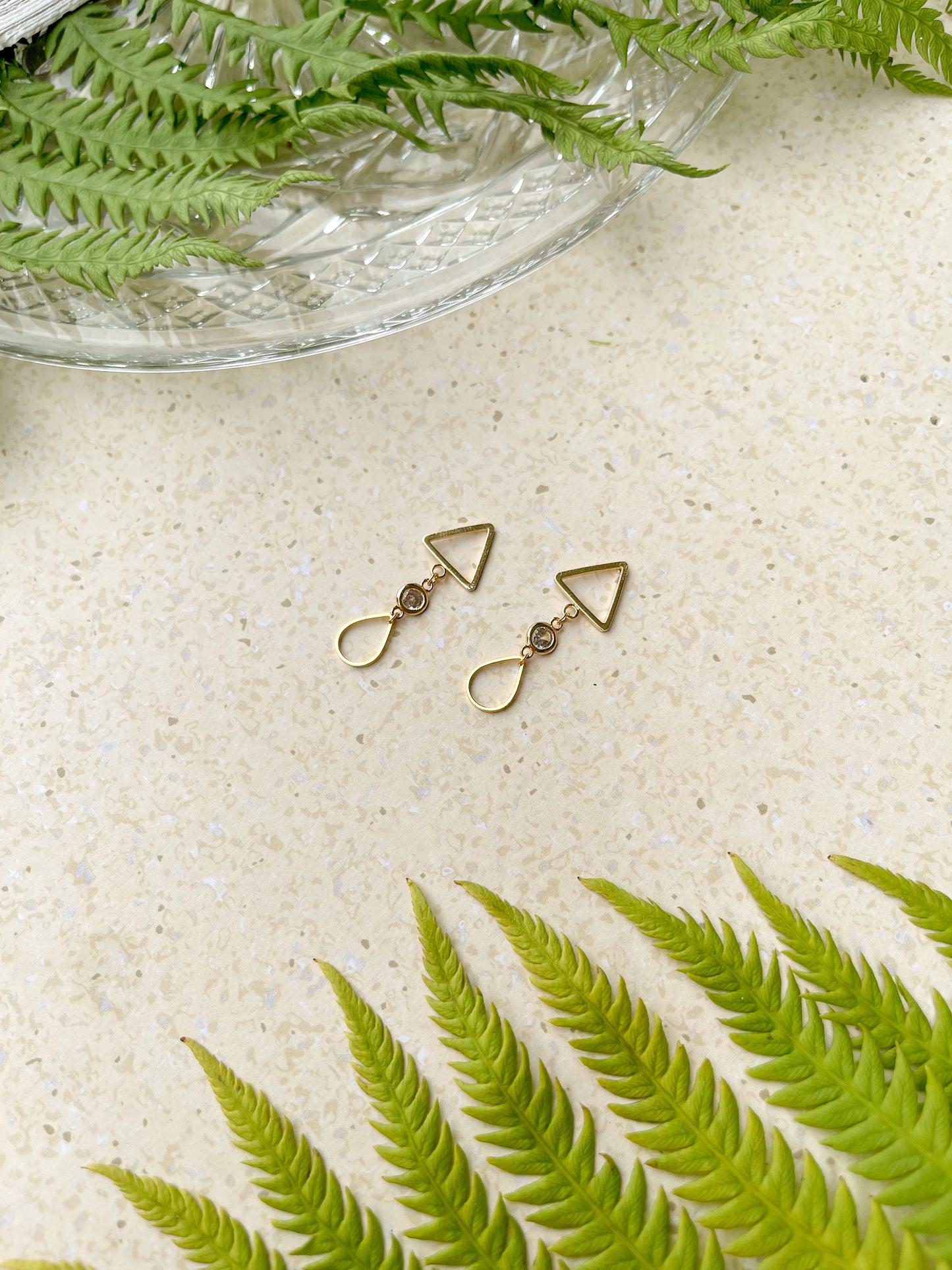 Geo Gem Earrings