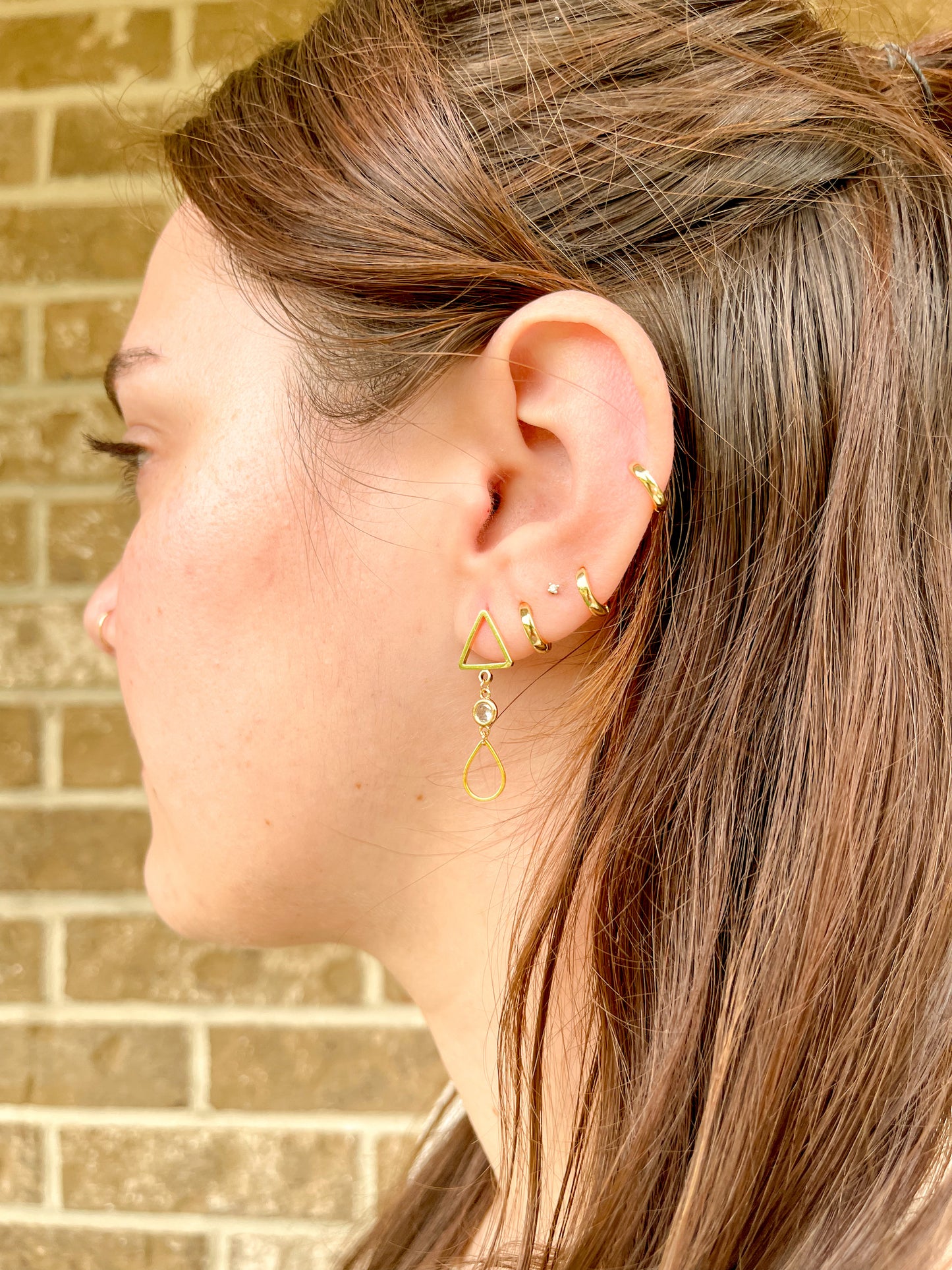 Geo Gem Earrings