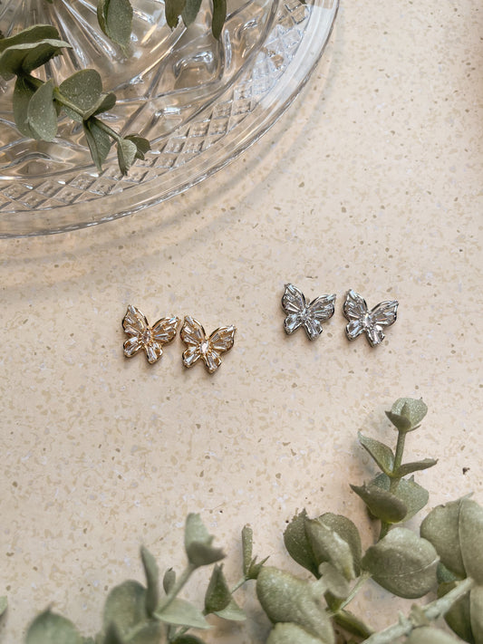 Bright Butterfly Studs